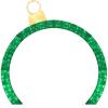 imageBest Choice Products Large Outdoor Christmas Lighted Archway Decoration 95ft XL with Gold Ornament Cap 330 LED Lights Holiday Yard Dcor  RedGreen