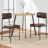 imageBest Choice Products Faux Leather Dining Chair Set of 2 Standard Height Metal Frame Padded Cushions for Kitchen and Dining  Camel BrownMocha Brown