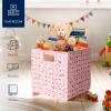 imageBest Choice Products 105x105in Pack of 5 Cube Storage Baskets Water Hyacinth Multipurpose Collapsible Organizers Handwoven Laundry Totes for Laundry Living Room Kids Room ampamp Nursery  SagePink