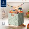 imageBest Choice Products 105x105in Pack of 5 Cube Storage Baskets Water Hyacinth Multipurpose Collapsible Organizers Handwoven Laundry Totes for Laundry Living Room Kids Room ampamp Nursery  SageSage