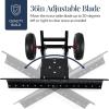 imageBest Choice Products 24in HeavyDuty Snow Pusher Hand Plow for Snow Removal Ergonomic Handle Easy Storage  BlackBlack