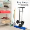 imageBest Choice Products 24in HeavyDuty Snow Pusher Hand Plow for Snow Removal Ergonomic Handle Easy Storage  BlackBlue