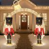 imageBest Choice Products Christmas Nutcracker Bear 5ft Pop Up Lighted Large Holiday 3D Yard Decoration w 150 Twinkling LED Lights for Outdoor Indoor  Red5ft Nutcracker