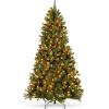 imageBest Choice Products PreLit Christmas Tree 6Ft Frosted PreDecorated Spruce Artificial Holiday Decoration w 250 Twinkling LEDs Pinecones Berries Metal BaseGreen Spruce