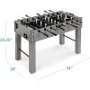 imageBest Choice Products Full Size 54 Inch Regulation Foosball Table for Home Game Room  Includes 2 Balls 2 Cup HoldersGray