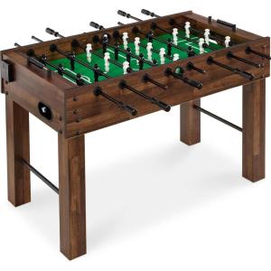 imageBest Choice Products Full Size 54 Inch Regulation Foosball Table for Home Game Room  Includes 2 Balls 2 Cup HoldersWalnut