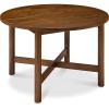 imageBest Choice Products 47In Round Solid Wood Dining Table Modern Farmhouse Dinner Table for 4 Space Saving Dinette for Home Apartment Dining Room Or Kitchen Easy Assembly  WalnutWalnut