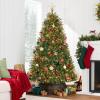 imageBest Choice Products Douglas Fir Christmas Tree 9ft Prelit Artificial Full Fir Lighted Holiday Decoration wWarm White Lights Metal Stand75ft