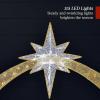 imageBest Choice Products 45ft Lighted 2D Outdoor Nativity Scene Christmas Arch Holy Family Yard Decoration w 115 LED Lights Stakes Zip TiesGold