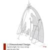 imageBest Choice Products 45ft Lighted 2D Outdoor Nativity Scene Christmas Arch Holy Family Yard Decoration w 115 LED Lights Stakes Zip TiesGold