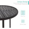 image:imageBest Choice Products 3Piece Patio Bar Table Set Outdoor Wicker Bar Height Bistro Furniture for Backyard Poolside Balcony wBarstools Cushions Steel Frame  BrownRedBrownRed