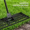 image:imageBest Choice Products Lawn Leveling Rake 30 x 10 Heavy Duty Ground Plate 78 Extra Long Handle Levels Soil or Dirt Ground Surfaces Easily