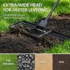 image:imageBest Choice Products Lawn Leveling Rake 30 x 10 Heavy Duty Ground Plate 78 Extra Long Handle Levels Soil or Dirt Ground Surfaces Easily