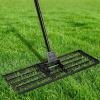 image:imageBest Choice Products Lawn Leveling Rake 30 x 10 Heavy Duty Ground Plate 78 Extra Long Handle Levels Soil or Dirt Ground Surfaces Easily