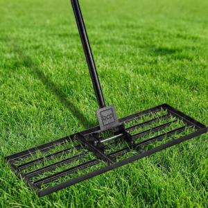 image:imageBest Choice Products Lawn Leveling Rake 30 x 10 Heavy Duty Ground Plate 78 Extra Long Handle Levels Soil or Dirt Ground Surfaces Easily