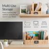 image:imageBest Choice Products Natural Hyacinth Angled Pantry Storage Baskets Large Woven Wicker Storage Bins wHandles Storage Container Baskets for Shelves Chalkboard Label amp Marker Set of 3  ChestnutNatural