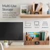 image:imageBest Choice Products Natural Hyacinth Angled Pantry Storage Baskets Large Woven Wicker Storage Bins wHandles Storage Container Baskets for Shelves Chalkboard Label amp Marker Set of 3  ChestnutChestnut