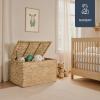 image:imageBest Choice Products 30 Storage Trunk wLid amp Handles Wicker Storage Toy Chest Rattan Storage Bench Wedding Trunk Assembled for Living Room Bedroom amp Kids Room  NaturalNatural
