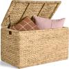 image:imageBest Choice Products 30 Storage Trunk wLid amp Handles Wicker Storage Toy Chest Rattan Storage Bench Wedding Trunk Assembled for Living Room Bedroom amp Kids Room  NaturalNatural
