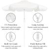 image:imageBest Choice Products 9ft Fringe Market Patio Umbrella  Outdoor Boho Tassel Sunshade for Table Pool Deck Backyard  UPF50 Easy Tilt Heavy Duty Steel Pole amp Ribs  PinkWhite