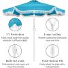 image:imageBest Choice Products 9ft Fringe Market Patio Umbrella  Outdoor Boho Tassel Sunshade for Table Pool Deck Backyard  UPF50 Easy Tilt Heavy Duty Steel Pole amp Ribs  PinkSky Blue