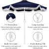 image:imageBest Choice Products 9ft Fringe Market Patio Umbrella  Outdoor Boho Tassel Sunshade for Table Pool Deck Backyard  UPF50 Easy Tilt Heavy Duty Steel Pole amp Ribs  PinkNavy Blue
