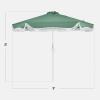 image:imageBest Choice Products 9ft Fringe Market Patio Umbrella  Outdoor Boho Tassel Sunshade for Table Pool Deck Backyard  UPF50 Easy Tilt Heavy Duty Steel Pole amp Ribs  PinkSeaglass Green