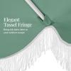 image:imageBest Choice Products 9ft Fringe Market Patio Umbrella  Outdoor Boho Tassel Sunshade for Table Pool Deck Backyard  UPF50 Easy Tilt Heavy Duty Steel Pole amp Ribs  PinkSeaglass Green