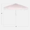 image:imageBest Choice Products 9ft Fringe Market Patio Umbrella  Outdoor Boho Tassel Sunshade for Table Pool Deck Backyard  UPF50 Easy Tilt Heavy Duty Steel Pole amp Ribs  PinkPink Pinstripe