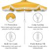 image:imageBest Choice Products 9ft Fringe Market Patio Umbrella  Outdoor Boho Tassel Sunshade for Table Pool Deck Backyard  UPF50 Easy Tilt Heavy Duty Steel Pole amp Ribs  PinkMarigold