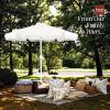 image:imageBest Choice Products 9ft Fringe Market Patio Umbrella  Outdoor Boho Tassel Sunshade for Table Pool Deck Backyard  UPF50 Easy Tilt Heavy Duty Steel Pole amp Ribs  PinkWhite