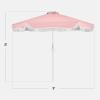 image:imageBest Choice Products 9ft Fringe Market Patio Umbrella  Outdoor Boho Tassel Sunshade for Table Pool Deck Backyard  UPF50 Easy Tilt Heavy Duty Steel Pole amp Ribs  PinkPink