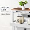 image:imageBest Choice Products 36in Large Rolling Kitchen Island Cart 2Door Cabinet 2 Drawers PullOut Shelf Power Outlet Hooks amp Swivel Lockable Wheels  Forest GreenWhite