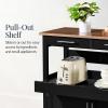 image:imageBest Choice Products 36in Large Rolling Kitchen Island Cart 2Door Cabinet 2 Drawers PullOut Shelf Power Outlet Hooks amp Swivel Lockable Wheels  Forest GreenBlack