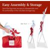 image:imageBest Choice Products 4ft 3Piece 2D Lighted Christmas Deer Family Set Large Outdoor Yard Reindeer Holiday Decoration with 175 LED Lights Stakes Zip Ties  GoldIridescent