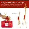 image:imageBest Choice Products 4ft 3Piece 2D Lighted Christmas Deer Family Set Large Outdoor Yard Reindeer Holiday Decoration with 175 LED Lights Stakes Zip Ties  GoldGold