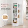 image:imageBest Choice Products 360 Rotating Storage Mirror wGold Metal Frame Swivel Jewelry Armoire wFullLength Mirror Storage Tower wCube Shelves BuiltIn Jewelry Organizer amp Hooks  Gold