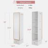 image:imageBest Choice Products 360 Rotating Storage Mirror wGold Metal Frame Swivel Jewelry Armoire wFullLength Mirror Storage Tower wCube Shelves BuiltIn Jewelry Organizer amp Hooks  Gold