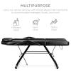image:imageBest Choice Products 71in 3Section Multipurpose Massage Bed Spa amp Salon Facial Tattoo Chair wHydraulic Stool Removable Headrest Facial Cradle Towel Hanger  Black