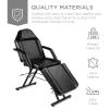 image:imageBest Choice Products 71in 3Section Multipurpose Massage Bed Spa amp Salon Facial Tattoo Chair wHydraulic Stool Removable Headrest Facial Cradle Towel Hanger  Black