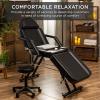 image:imageBest Choice Products 71in 3Section Multipurpose Massage Bed Spa amp Salon Facial Tattoo Chair wHydraulic Stool Removable Headrest Facial Cradle Towel Hanger  Black