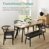 image:imageBest Choice Products Extendable Dining Table 47 to 63in Modern Large Expanding Kitchen Table up to 6 People wLeaf Extension 2 Locks 132lb Capacity  BrownBrown