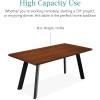 image:imageBest Choice Products Extendable Dining Table 47 to 63in Modern Large Expanding Kitchen Table up to 6 People wLeaf Extension 2 Locks 132lb Capacity  BrownBrown