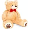 image:imageBest Choice Products 35in Giant Super Soft Plush Cuddly Teddy Bear Stuffed Animal Toy for Bedroom Kids Playroom wBow Tie Footprints  BrownBrown