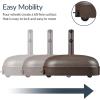 image:imageBest Choice Products 123lb Capacity Fillable Mobile Umbrella Base Heavy Duty Market Stand for Patio Deck Poolside Easy to move w 4 wheels  Dome Square BrownBrown