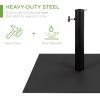 image:imageBest Choice Products 385lb Steel Umbrella Base Square Weighted Patio Stand for Outdoor Backyard Market Umbrellas Sun Shade wTightening Knob and Anchor Holes  Black