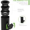 image:imageBest Choice Products 385lb Steel Umbrella Base Square Weighted Patio Stand for Outdoor Backyard Market Umbrellas Sun Shade wTightening Knob and Anchor Holes  Black