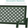 image:imageBest Choice Products Outdoor Bench 2Person Metal Steel Benches Furniture for Garden Patio Porch Entryway wGeometric Backrest 790lb Capacity  BlackDark Green