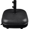 image:imageBest Choice Products 123lb Capacity Fillable Mobile Umbrella Base Heavy Duty Market Stand for Patio Deck Poolside Easy to move w 4 wheels  Dome Square BrownBlack