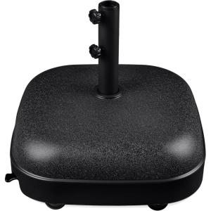 image:imageBest Choice Products 123lb Capacity Fillable Mobile Umbrella Base Heavy Duty Market Stand for Patio Deck Poolside Easy to move w 4 wheels  Dome Square BrownBlack